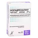 НОРАДРЕНАЛІНУ ТАРТРАТ АГЕТАН 2 мг/мл (БЕЗ СУЛЬФІТІВ)
