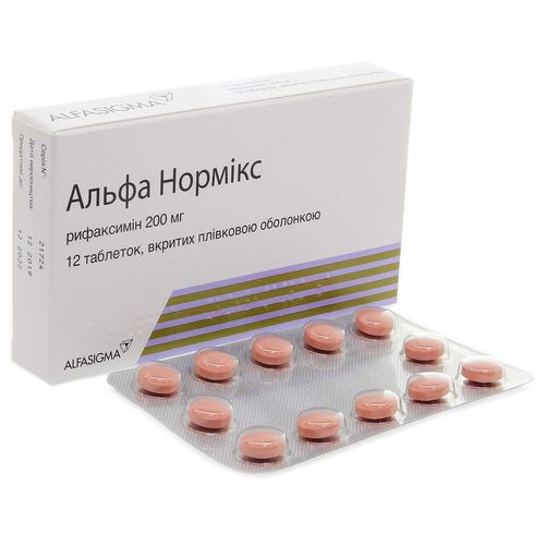АЛЬФА НОРМІКС таблетки 200 мг