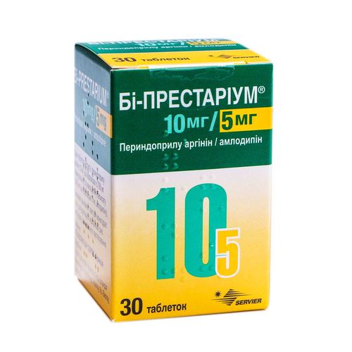 БІ-ПРЕСТАРІУМ 10 МГ/5 МГ таблетки 10 мг + 5 мг