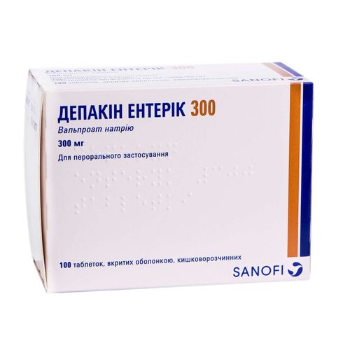 ДЕПАКІН ЕНТЕРІК 300 таблетки 300 мг