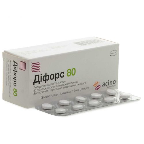 ДІФОРС 80 таблетки 80 мг + 5 мг