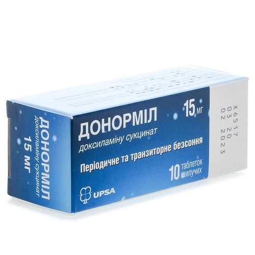 ДОНОРМІЛ таблетки 15 мг
