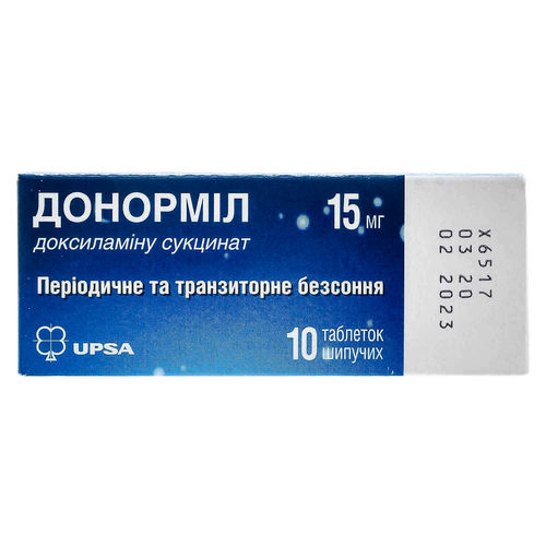 ДОНОРМИЛ таблетки 15 мг
