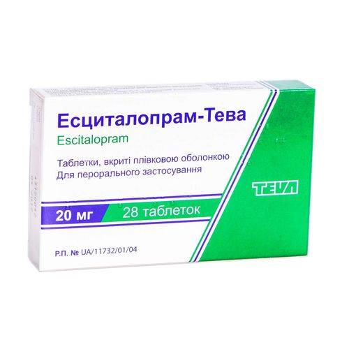 ЕСЦИТАЛОПРАМ-ТЕВА таблетки 5 мг