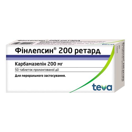 ФІНЛЕПСИН 200 РЕТАРД таблетки 200 мг