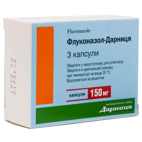 ФЛУКОНАЗОЛ-ДАРНИЦЯ капсули 150 мг ФЛУКОНАЗОЛ-ДАРНИЦЯ капсули 150 мг