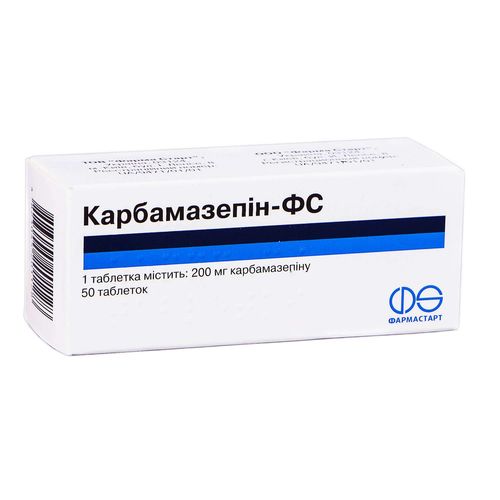 КАРБАМАЗЕПІН-ФС таблетки 200 мг