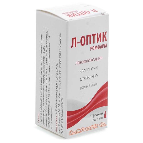 Л-ОПТИК РОМФАРМ капли 5 мг/мл