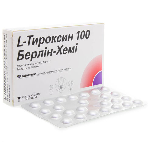 L-ТИРОКСИН 100 БЕРЛІН-ХЕМІ таблетки 100 мкг