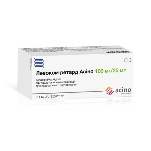 ЛЕВОКОМ РЕТАРД АСИНО таблетки 100 мг + 25 мг