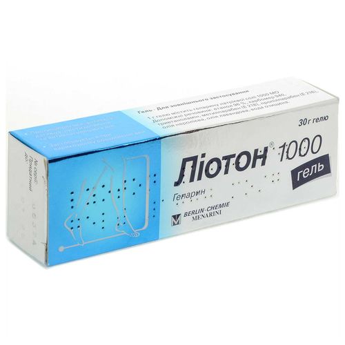 ЛИОТОН 1000 ГЕЛЬ гель 1 000 МО/г