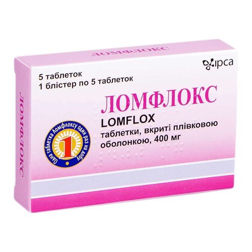 ЛОМФЛОКС таблетки 400 мг