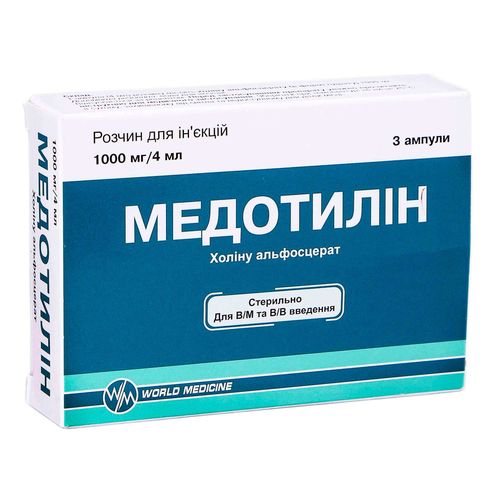 МЕДОТИЛИН раствор 250 мг/мл