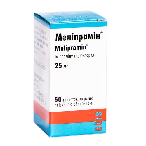 МЕЛІПРАМІН таблетки 25 мг