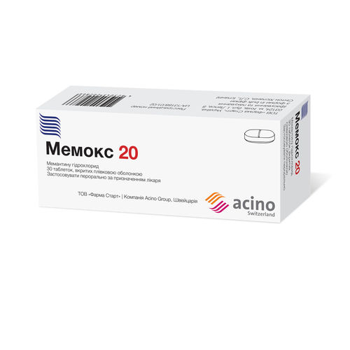 МЕМОКС 20 таблетки 20 мг