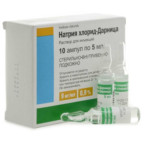 НАТРІЮ ХЛОРИД-ДАРНИЦЯ розчин 9 мг/мл (0,9 %)