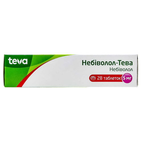 НЕБІВОЛОЛ-ТЕВА таблетки 5 мг