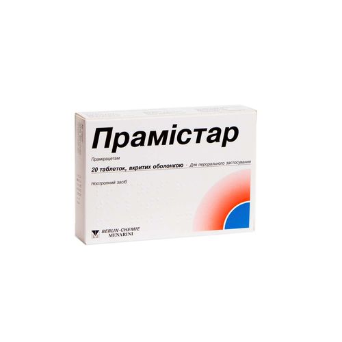 ПРАМІСТАР таблетки 600 мг