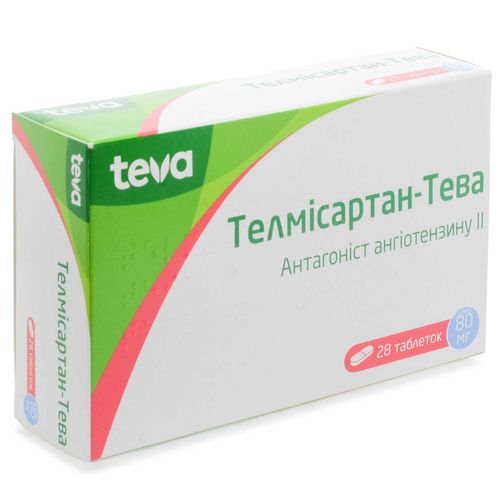 ТЕЛМИСАРТАН-ТЕВА таблетки 80 мг