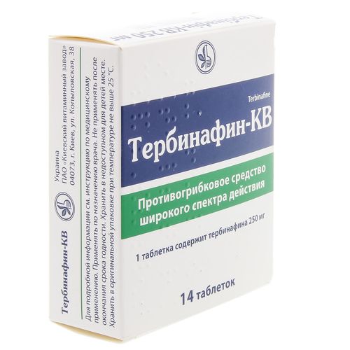 ТЕРБІНАФІН-КВ таблетки 250 мг