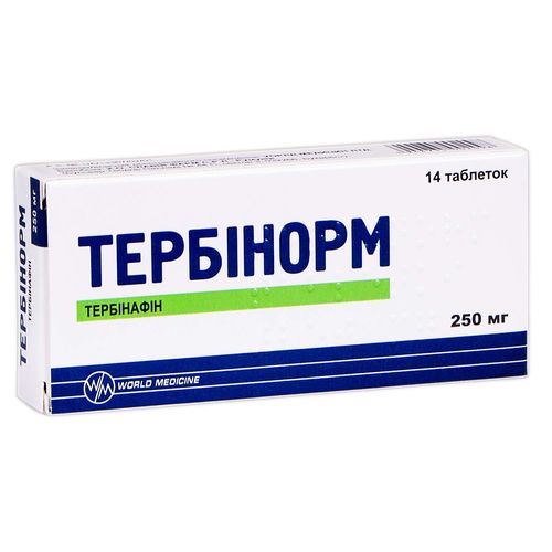 ТЕРБИНОРМ таблетки 250 мг