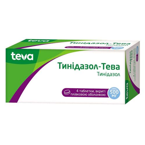 ТИНІДАЗОЛ-ТЕВА таблетки 500 мг