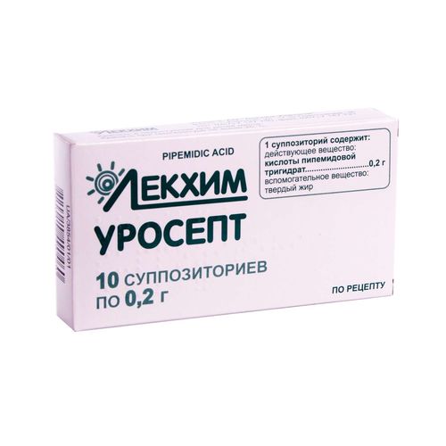 УРОСЕПТ супозиторії 200 мг